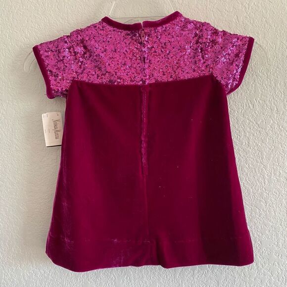 Florence Eiseman Pink Sequin and Velvet Dress Girls 2T - Picture 6 of 6